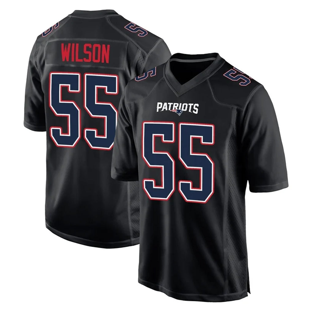 Seanshop NE.Patriots #55 Jared Wilson Player Carbon Fashion Limited Home Game Stitched Jerseys