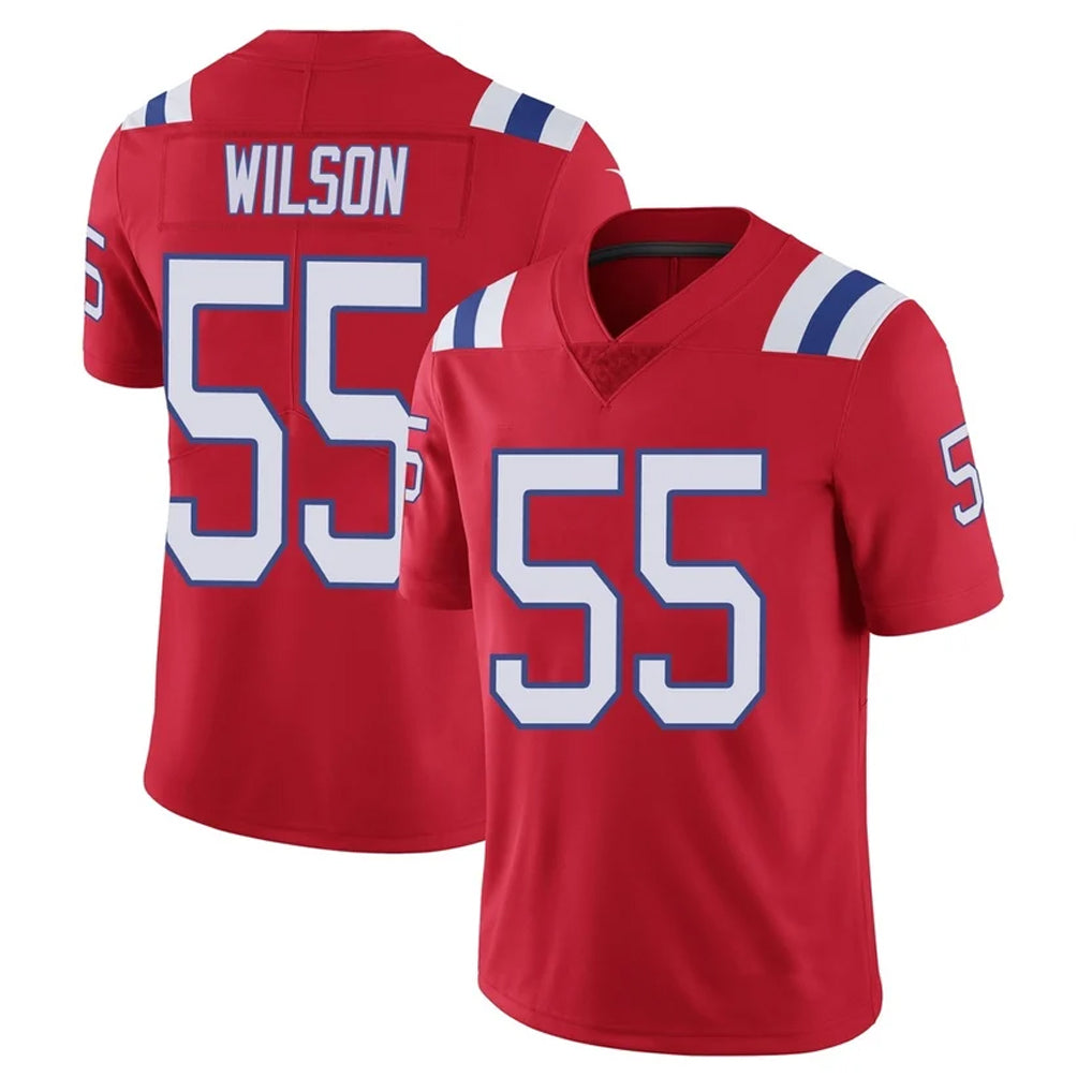 Seanshop NE.Patriots #55 Jared Wilson Player Red Vapor Untouchable Home Game Stitched Jerseys