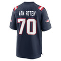 Seanshop NE.Patriots #70 Greg Van Roten Navy Team Game Jersey
