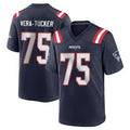 Seanshop NE.Patriots #75 Alijah Vera-Tucker Player Navy Home Game Stitched Jerseys