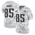 Seanshop NE.Patriots #85 Hunter Henry Player Arctic Camo Salute To Service Limited Game Stitched Jerseys