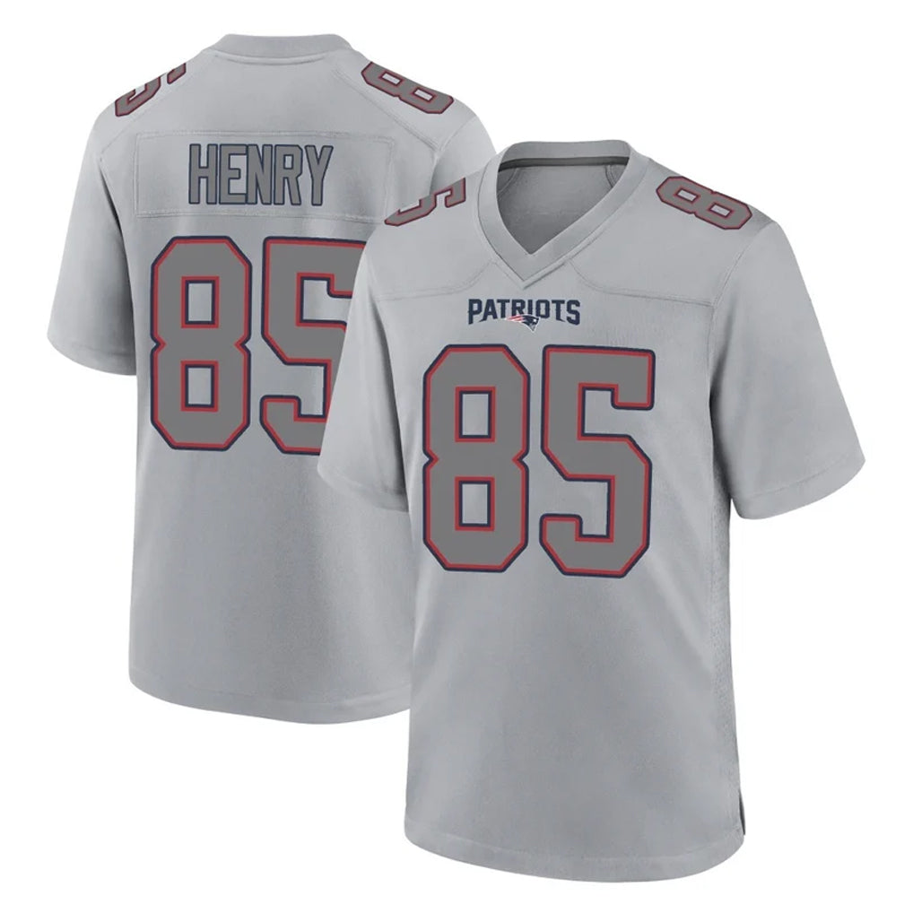 Seanshop NE.Patriots #85 Hunter Henry Player Gray Fashion Limited Home Game Stitched Jerseys
