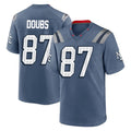 Seanshop NE.Patriots #87 Romeo Doubs Player Blue Rivalries Collection Home Game Stitched Jerseys