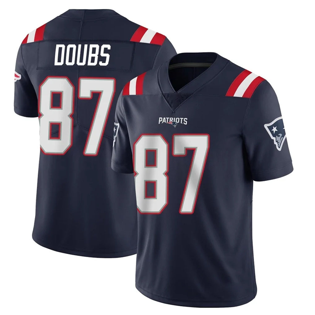 Seanshop NE.Patriots #87 Romeo Doubs Player Navy Vapor Untouchable Home Game Stitched Jerseys