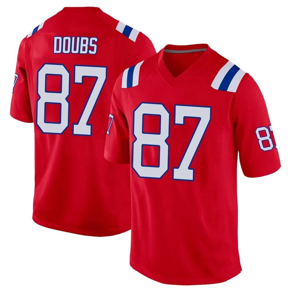 Seanshop NE.Patriots #87 Romeo Doubs Player Red Home Game Stitched Jerseys