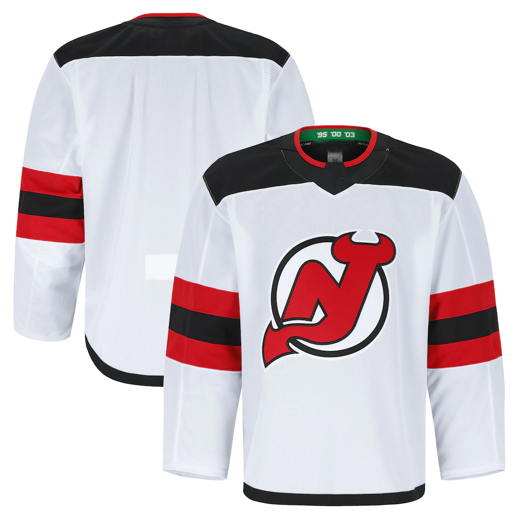 Seanshop NJ.Devils White Away Authentic Pro Jerseys