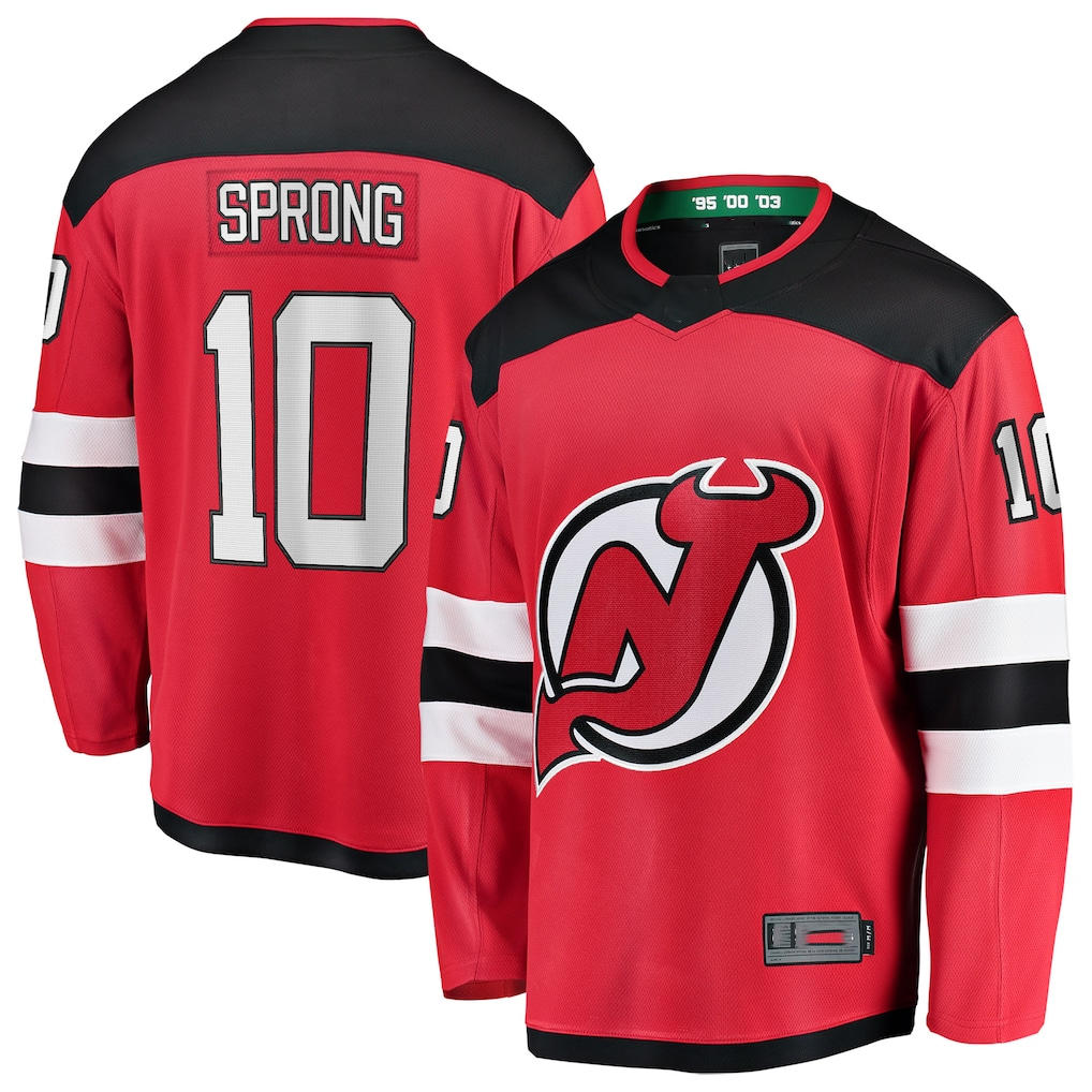Seanshop NJ.Devils #10 Daniel Sprong Red Home Breakaway Jerseys