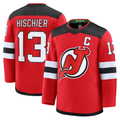 Seanshop NJ.Devils #13 Nico Hischier Red Home Premium Jerseys