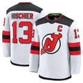 Seanshop NJ.Devils #13 Nico Hischier White Away Premium Jerseys