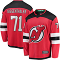 Seanshop NJ.Devils #71 Jonas Siegenthaler Red Home Breakaway Player Jerseys