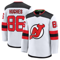 Seanshop NJ.Devils #86 Jack Hughes White Away Premium Jerseys