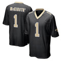 Seanshop NO.Saints #1 Kool-Aid McKinstry Player Black Home Game Stitched Jerseys