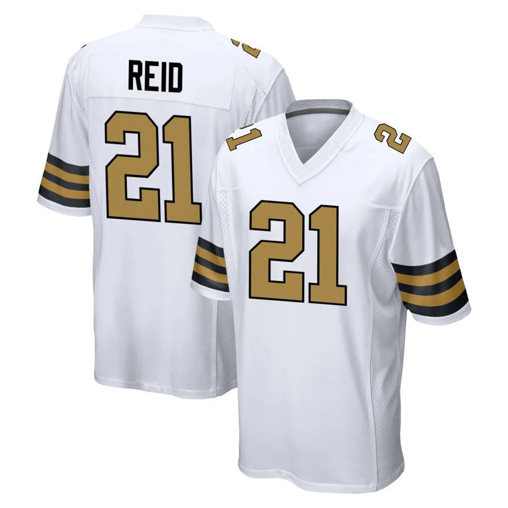 Seanshop NO.Saints #21 Justin Reid Player White Alternate Home Game Stitched Jerseys