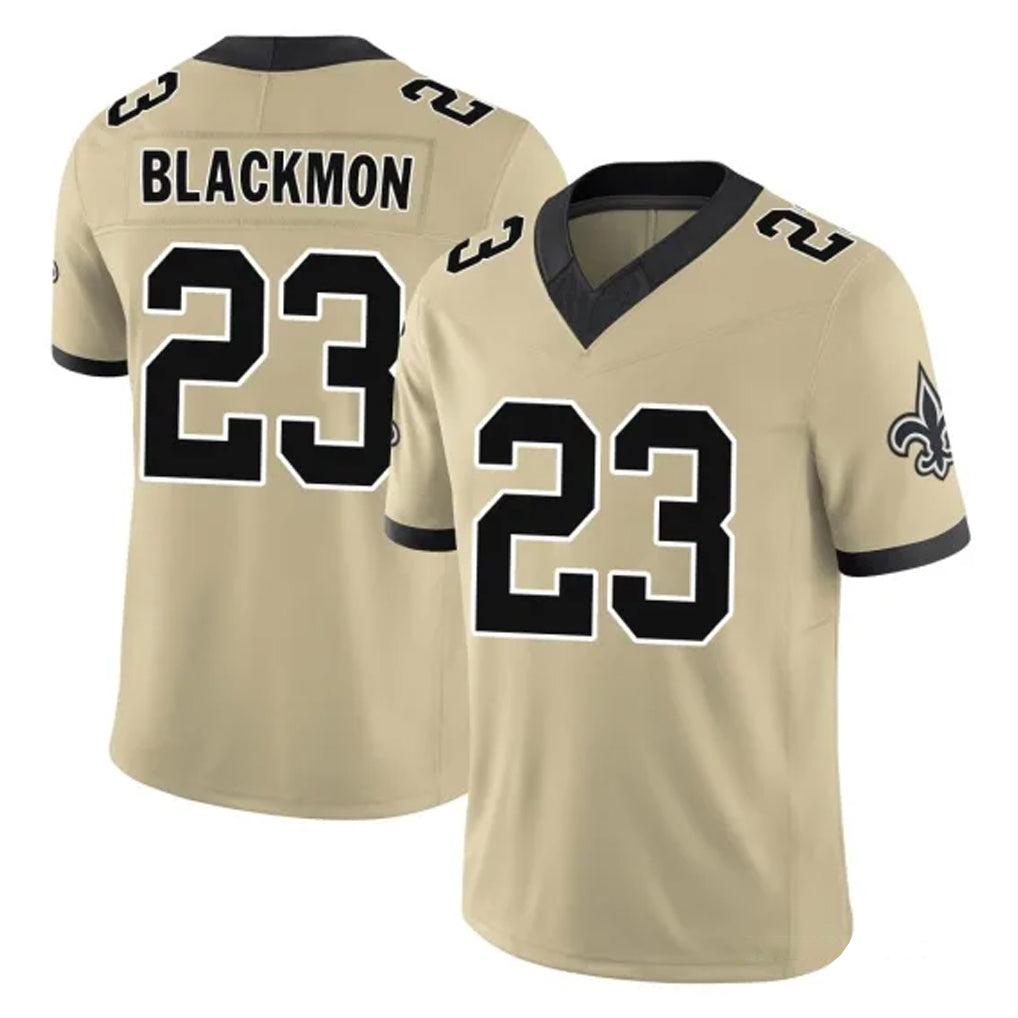 Seanshop NO.Saints #23 Julian Blackmon Player Gold Limited Vapor F.U.S.E. Home Game Stitched Jerseys