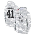 Seanshop NO.Saints #41 Alvin Kamara Player Arctic Camo Salute to Service Pullover Hoodies Limited Game Stitched Jerseys