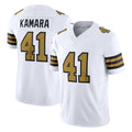 Seanshop NO.Saints #41 Alvin Kamara Player White Alternate Limited Vapor F.U.S.E. Home Game Stitched Jerseys