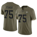 Seanshop NO.Saints #75 Taliese Fuaga Player Olive Salute To Service Limited Stitched Jerseys