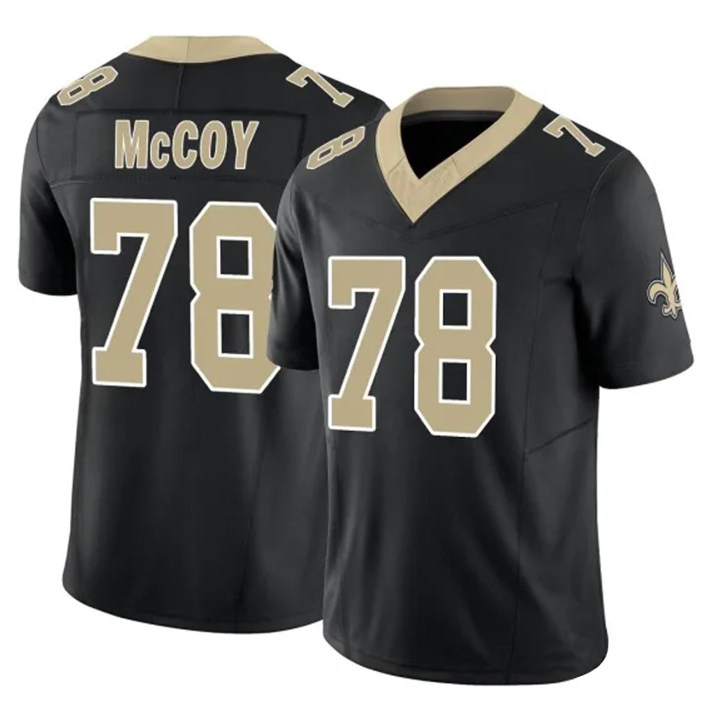 Seanshop NO.Saints #78 Erik McCoy Player Black Limited Vapor F.U.S.E. Home Game Stitched Jerseys