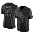 Seanshop NO.Saints #87 Noah Fant Player Black Limited Reflective Home Game Stitched Jerseys