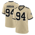 Seanshop NO.Saints #94 Cameron Jordan Player Gold Home Game Stitched Jerseys