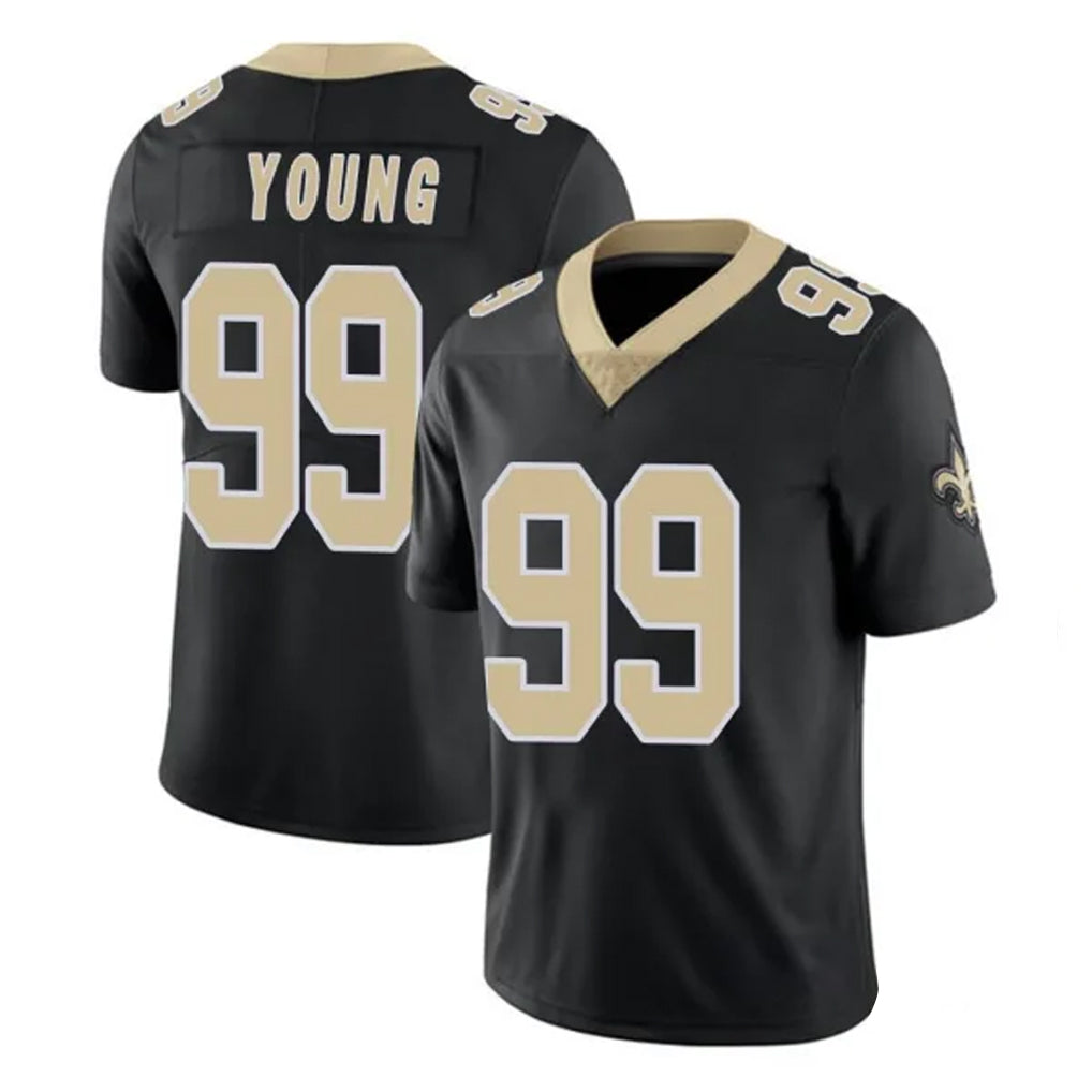 Seanshop NO.Saints #99 Chase Young Player Black Limited Vapor Untouchable Home Game Stitched Jerseys