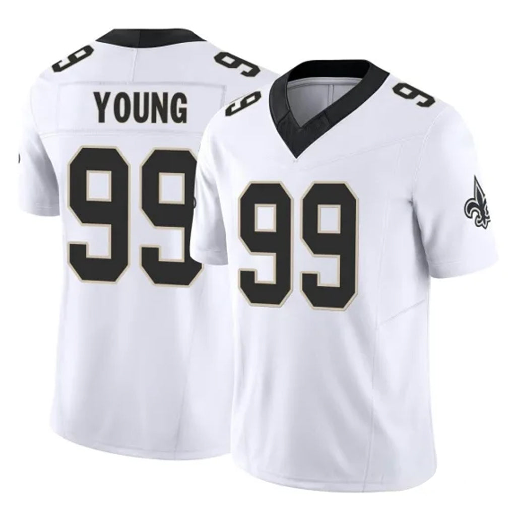 Seanshop NO.Saints #99 Chase Young Player White Limited Vapor F.U.S.E. Home Game Stitched Jerseys
