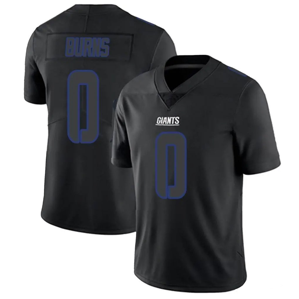 Seanshop NY.Giants #0 Brian Burns Player Black Impact Limited Home Game Stitched Jerseys