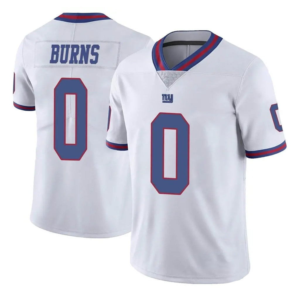 Seanshop NY.Giants #0 Brian Burns Player White Color Rush Home Game Stitched Jerseys