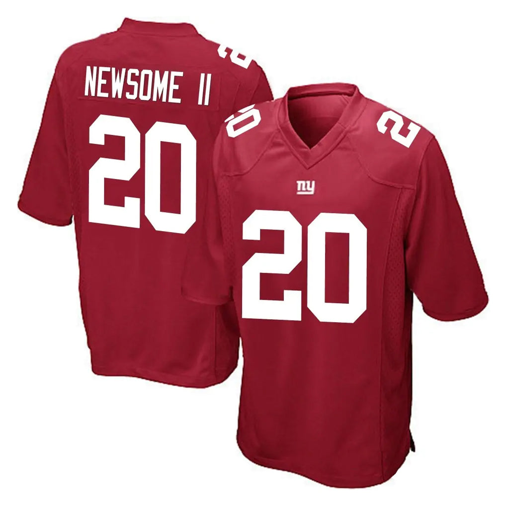 Seanshop NY.Giants #20 Greg Newsome II Player Red Home Game Stitched Jerseys