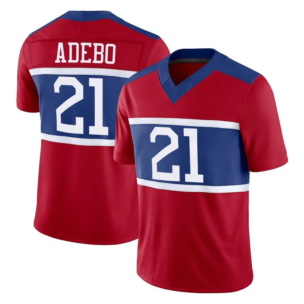 Seanshop NY.Giants #21 Paulson Adebo Player Red Century Vapor F.U.S.E. Home Game Stitched Jerseys