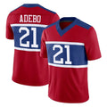Seanshop NY.Giants #21 Paulson Adebo Player Red Century Vapor F.U.S.E. Home Game Stitched Jerseys