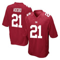 Seanshop NY.Giants #21 Paulson Adebo Player Red Home Game Stitched Jerseys
