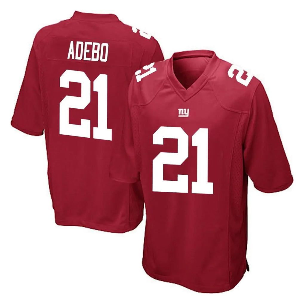 Seanshop NY.Giants #21 Paulson Adebo Player Red Home Game Stitched Jerseys