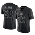 Seanshop NY.Giants #22 Najee Harris Player Black Limited Reflective Home Game Stitched Jerseys