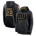 Seanshop NY.Giants #22 Najee Harris Player Black Salute to Service Hoodies Limited Game Stitched Jerseys