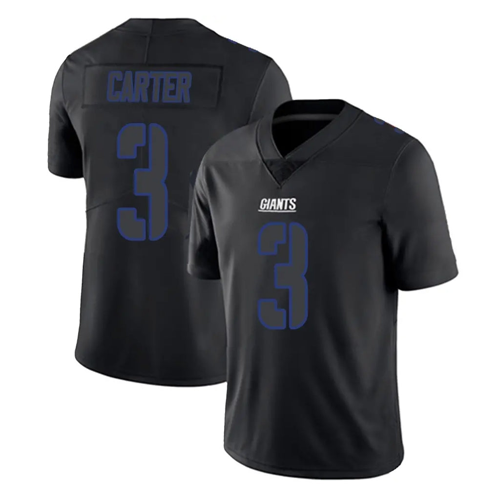 Seanshop NY.Giants #3 Abdul Carter Player Black Impact Limited Home Game Stitched Jerseys