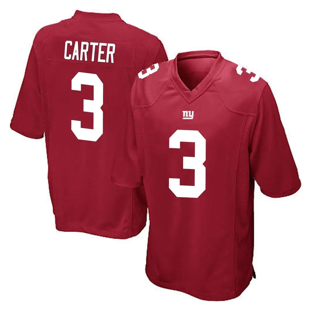 Seanshop NY.Giants #3 Abdul Carter Player Red Home Game Stitched Jerseys