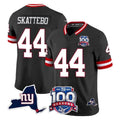 Seanshop NY.Giants #44 Cam Skattebo Player Black 100th Season & State Patch Vapor Limited Home Game Stitched Jerseys