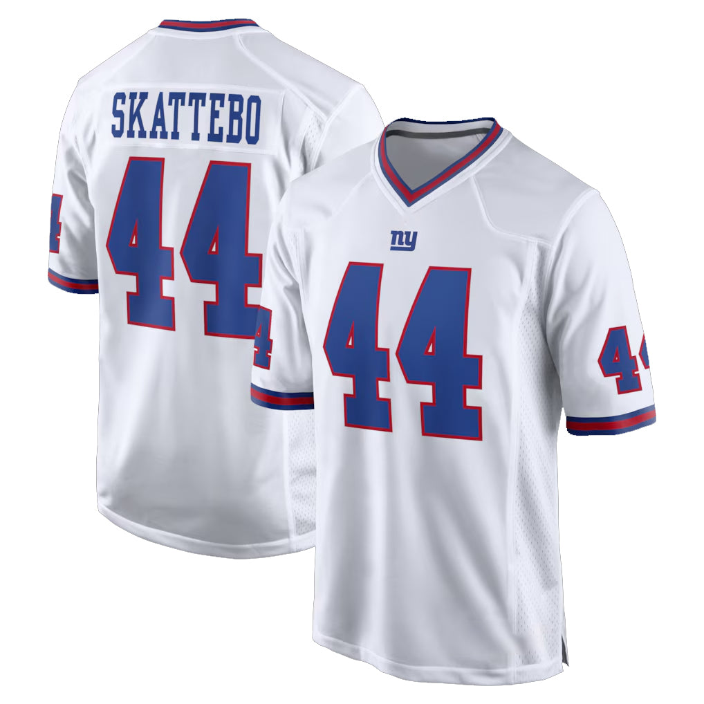 Seanshop NY.Giants #44 Cam Skattebo Player White Game Home Stitched Jerseys