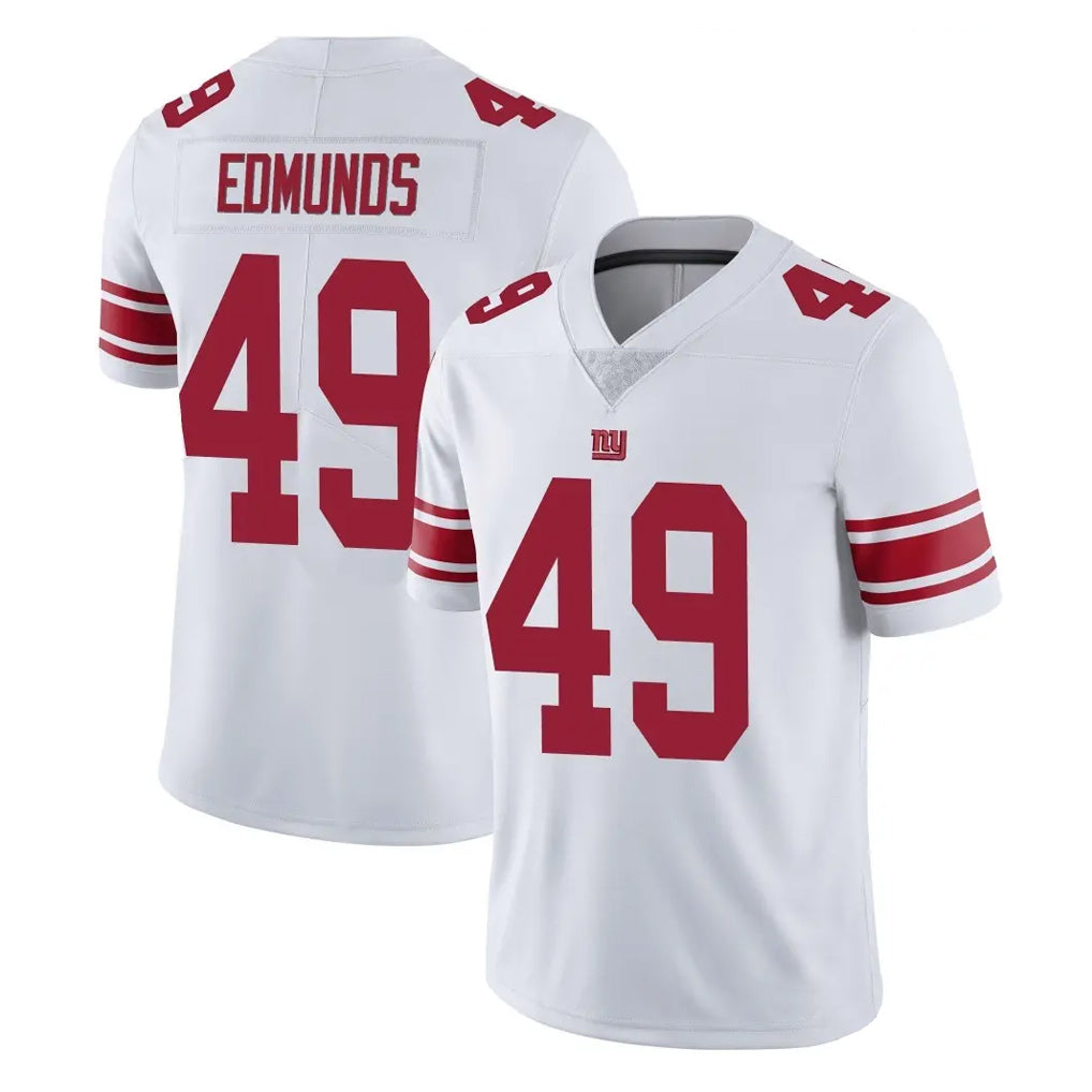 Seanshop NY.Giants #49 Tremaine Edmunds Player White Limited Vapor Untouchable Home Game Stitched Jerseys
