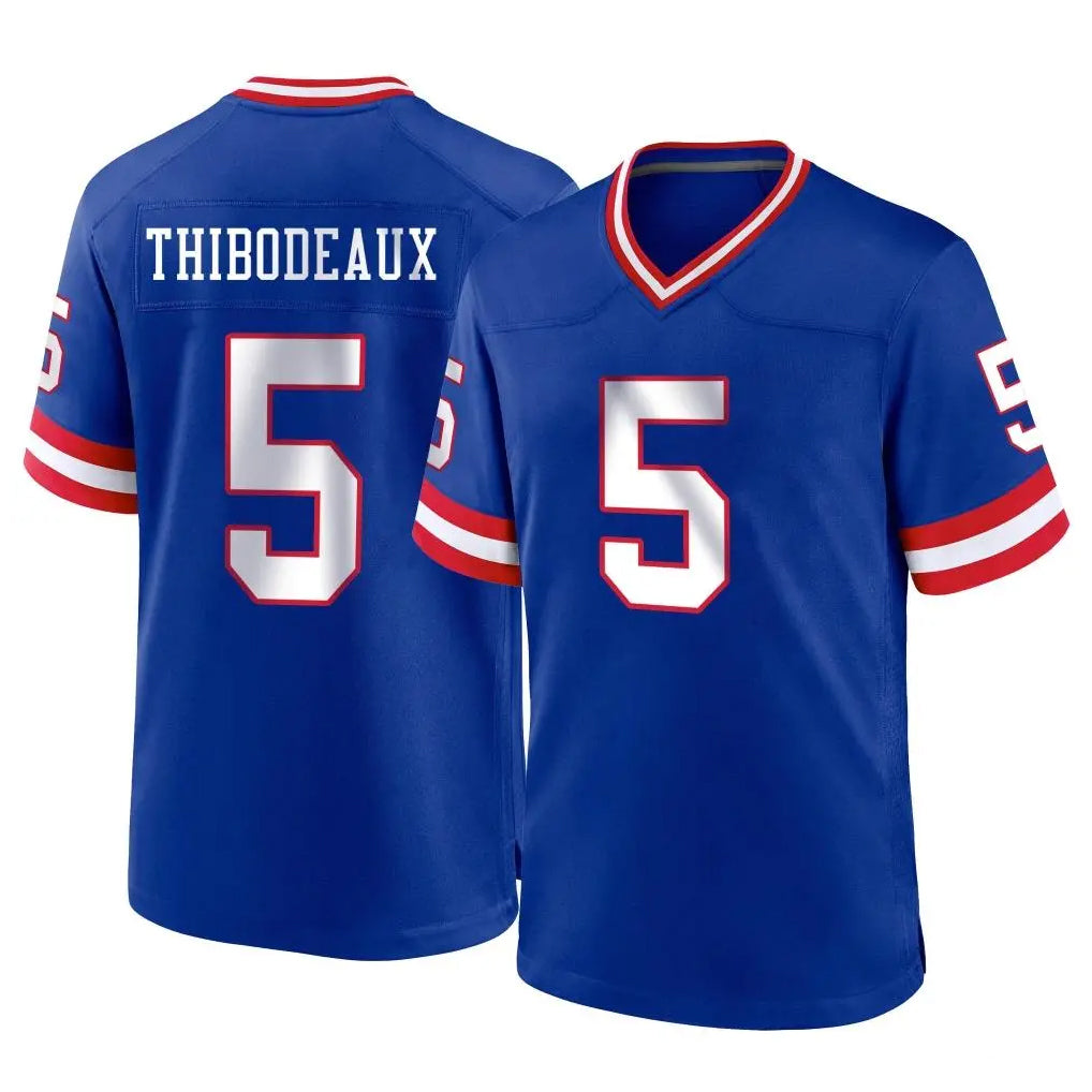 Seanshop NY.Giants #5 Kayvon Thibodeaux Player Royal Classic Home Game Stitched Jerseys