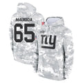 Seanshop NY.Giants #65 Francis Mauigoa Player Arctic Camo Salute to Service Pullover Hoodies Limited Game Stitched Jerseys