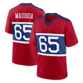 Seanshop NY.Giants #65 Francis Mauigoa Player Red Century Home Game Stitched Jerseys