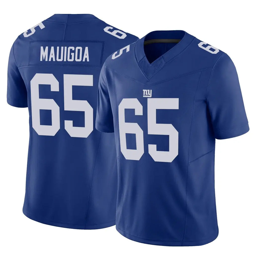 Seanshop NY.Giants #65 Francis Mauigoa Player Royal Limited Vapor F.U.S.E. Home Game Stitched Jerseys