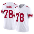 Seanshop NY.Giants #78 Andrew Thomas Player White Limited Vapor F.U.S.E. Home Game Stitched Jerseys