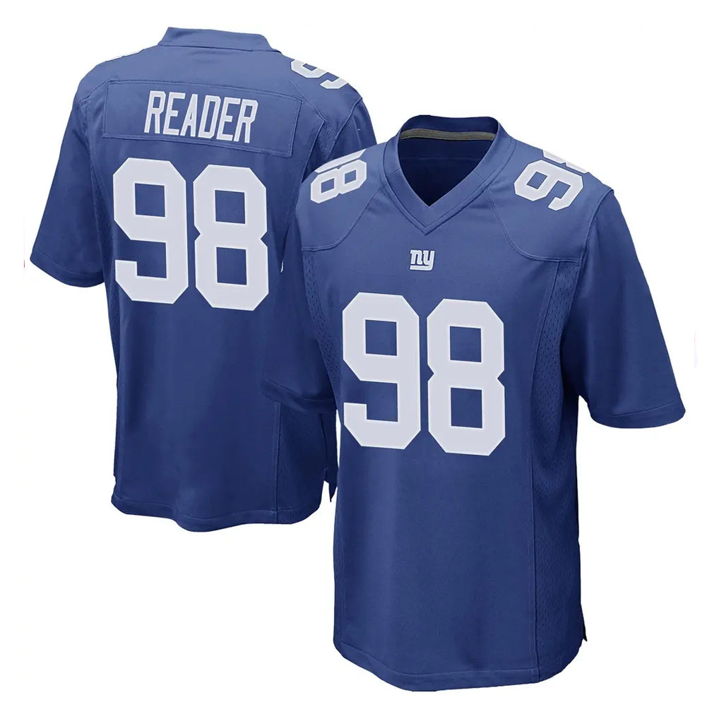 Seanshop NY.Giants #98 DJ Reader Player Royal Home Game Stitched Jerseys