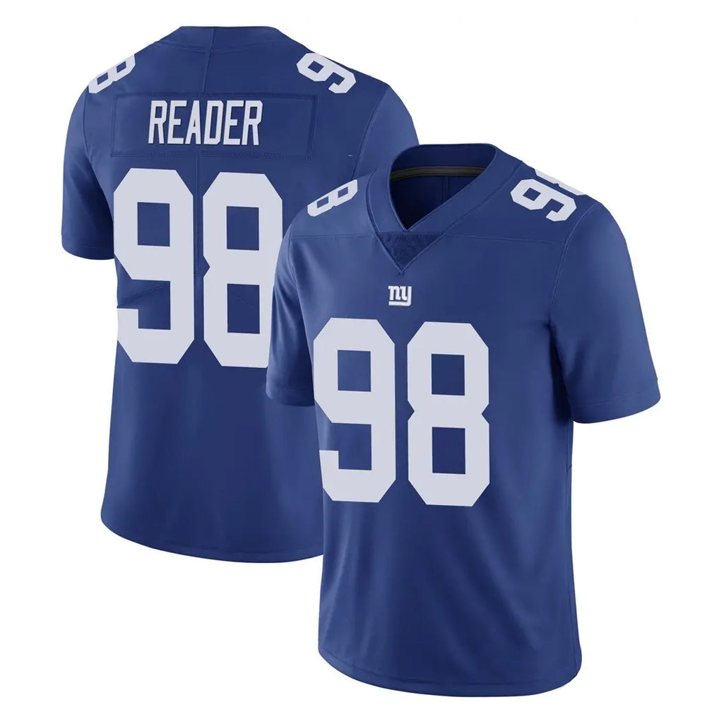 Seanshop NY.Giants #98 DJ Reader Player Royal Limited Vapor Untouchable Home Game Stitched Jerseys