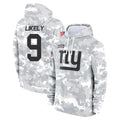 Seanshop NY.Giants #9 Lsaiah Likely Player Arctic Camo Salute to Service Pullover Hoodies Limited Game Stitched Jerseys