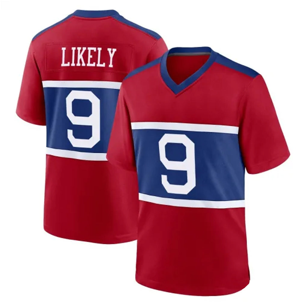 Seanshop NY.Giants #9 Lsaiah Likely Player Red Century Home Game Stitched Jerseys
