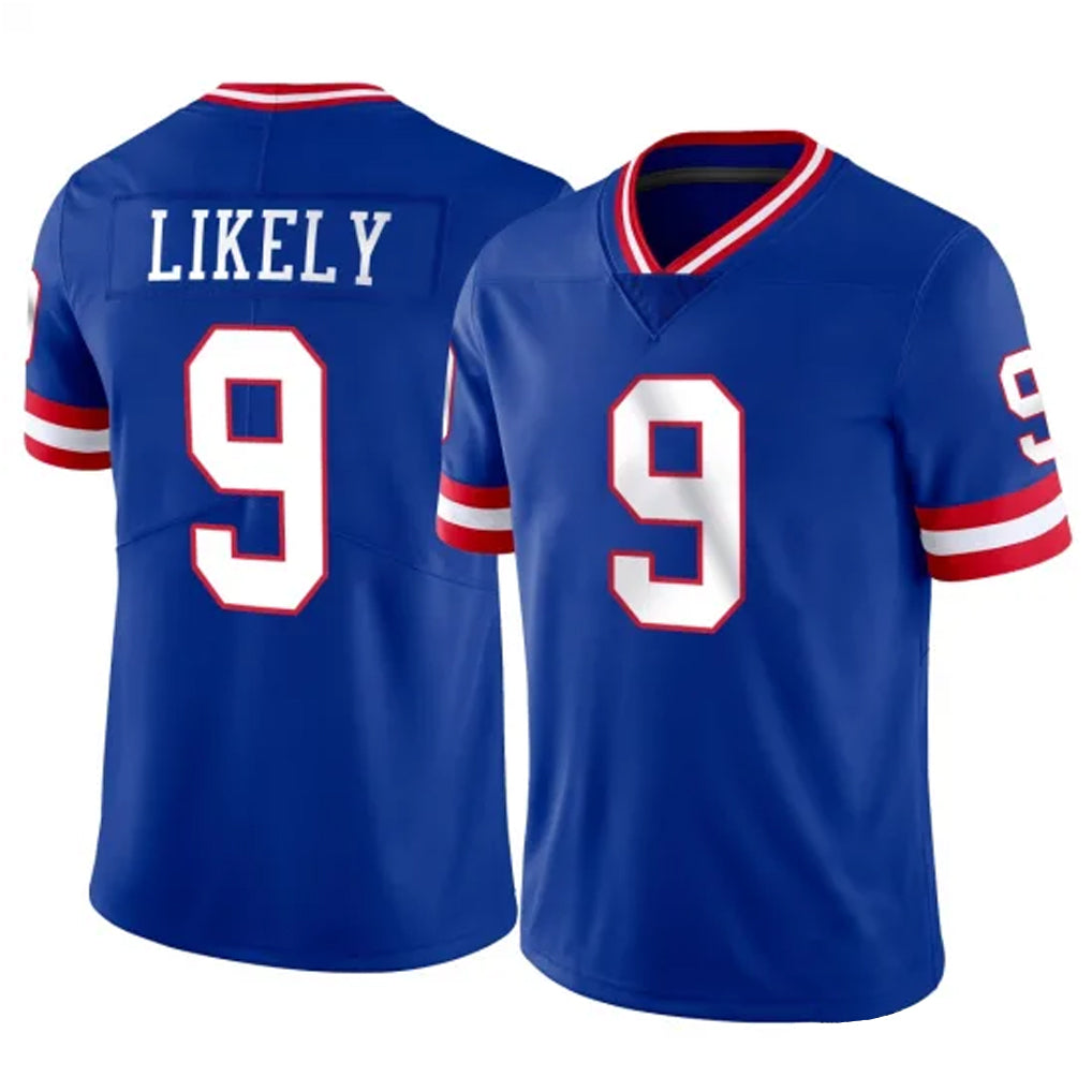 Seanshop NY.Giants #9 Lsaiah Likely Player Royal Classic Vapor Home Game Stitched Jerseys